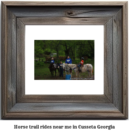 horse trail rides near me in Cusseta, Georgia